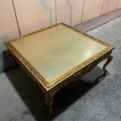 ゴールド　猫足　アンティーク　テーブル