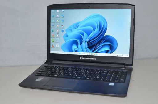 中古ノートパソコン Windows11+office 爆速SSD240GB+HDD1TB eX.computer N1544J core i7-7700HQ/メモリ16GB/15.6インチ/WEBカメラ/無線内蔵