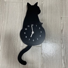 ネコの掛け時計