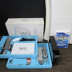 ニンテンドー Wii（黒）とバランスWiiボードのセット　動作確...