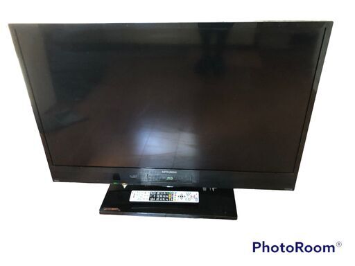 【売ります】値下げ中！三菱/MITUBISHI 液晶テレビ 39V型 LCD-V39BHR6 リモコン　中古品　動作確認済　2014年製 内蔵ブルーレイ 内蔵HDD(500GB)
