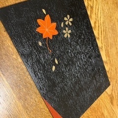 漆器　隅折盆　銘々皿　10枚セット　バラ売り可　紅葉柄　業務用