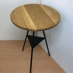 サイドテーブル ウッドトップ 丸テーブル