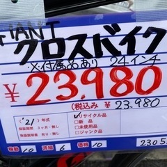 GIANT  クロスバイク　24インチ