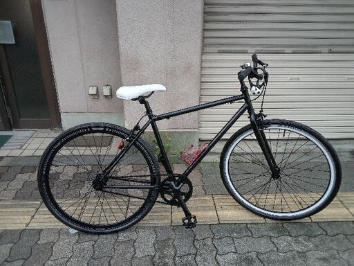 700c シングルスピードピストバイク(ブラック)