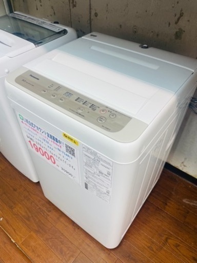 3か月間保証☆配達有り！19000円(税別）パナソニック 全自動 洗濯機 5㎏ 2020年製