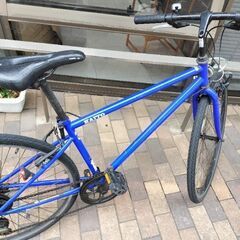 クロスバイク自転車ブルー