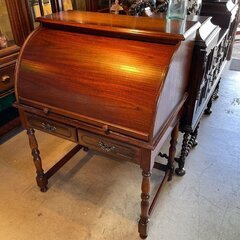 アンティーク/カリモク/ライティングビューロー/書斎机/ライティングデスク/ロールトップデスク 