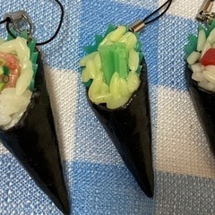 【無料】手巻き寿司ストラップ　３個