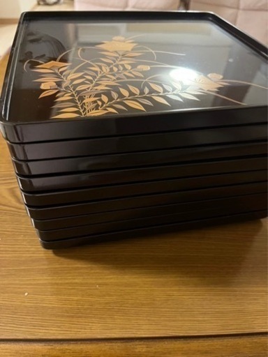 漆器角盆9枚セット バラ売り可業務用