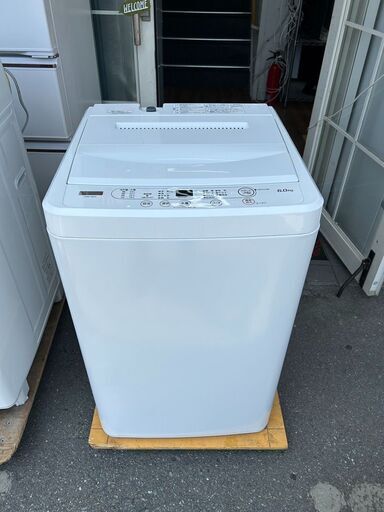 洗濯機 ヤマダ YWM-T60H1 2022年 6kg 【3ヶ月保証★送料に設置込】自社配送時代引き可※現金、クレジット、スマホ決済対応※