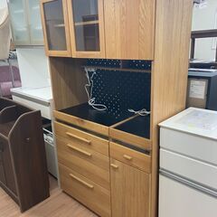 ▽値下げ▽レンジボード 幅105cm 食器棚 キッチン収納 ダイニング 