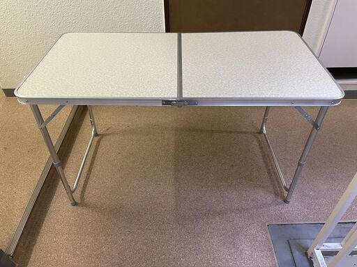 MINODEER アウトドア テーブル キャンプ テーブル 折りたたみ 高さ3段階調整可能 120×60×(55-62-70)cm ピクニック レジャー キャンプ用 LK (銀N)