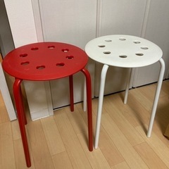 【決まりました！】IKEA パイプ椅子　2脚セット