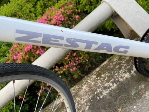 自転車 No.845 クロスバイク ホワイト ZESTAG 6段切替