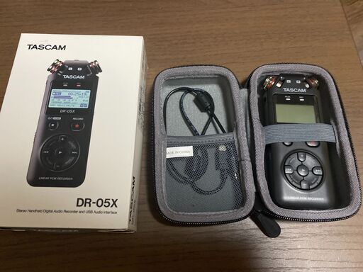 TASCAMリニアPCMレコーダー DR-05X USB オーディオインターフェース搭載 ステレオ  ハンディレコーダー USBマイク Youtube ASMR 24/96ハイレゾ