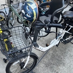 ママチャリ前後チャイルドシート