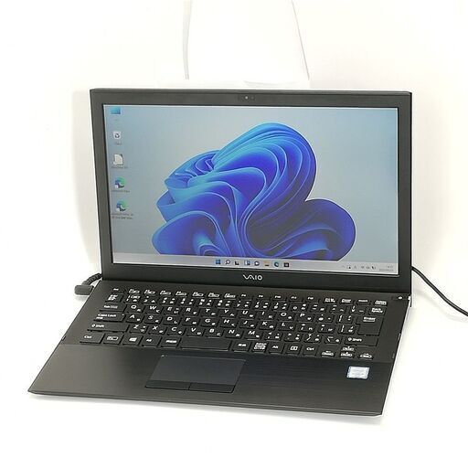 送料無料 高速SSD 13.3型 ノートパソコン SONY VJS131C11N 中古美品 第6世代 Core i5 8GB 無線 Bluetooth Webカメラ Windows11 Office