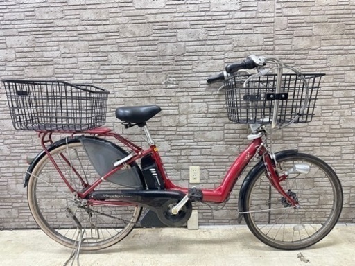 決算SALE  東京23区配達無料　新基準　ブリヂストン　アンジェリーノ 6Ah リチウム 電動自転車 中古 313