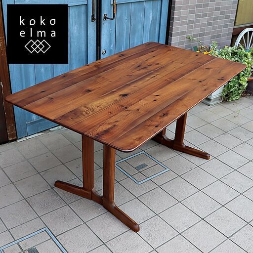 IDC OTSUKA(大塚家具)の木の素材感を楽しめるFill3ダイニングテーブルです。木目の美しいウォールナット無垢材を活かしたシンプルなデザインの食卓はカフェ風や北欧スタイルなどに♪DE331