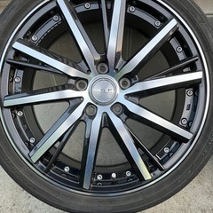 225/40R18タイヤ付きホイール4本　ノア、ヴォクシー、ステップワゴン等　ランクB