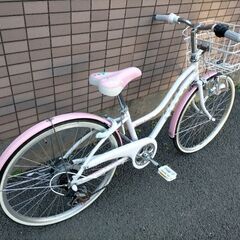 極上美車】ブリヂストン ワイルドベリー 24インチ 6段変速 女子向け