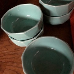 陶器小鉢　ガラス製小鉢　各5枚ずつ