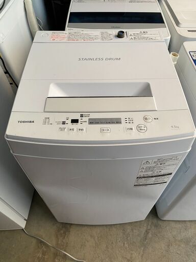 ☺当日も配送可♡無料で配送及び設置いたします♡東芝 洗濯機 4.5キロ 2017年製★AW-45M5☺TOSHIBA@001