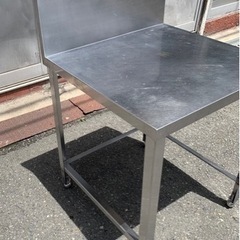 業務用 コンロ台 作業台 調理台 650×650×740+300 厨房機材 飲食店 キッチン 用品 店舗 居酒屋 飲食店 ガス台 バックガード付き 大阪発