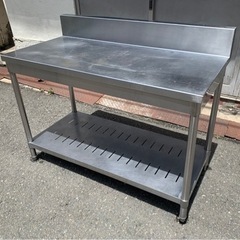 tanico 業務用 コンロ台 作業台 調理台 1200×600×815+150 バックガード付き キッチン 用品 店舗 居酒屋 飲食店 ガス台 厨房機器 大阪発