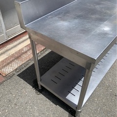 tanico 業務用 コンロ台 作業台 調理台 1200×600×815+150 バックガード付き キッチン 用品 店舗 居酒屋 飲食店 ガス台 厨房機器 大阪発