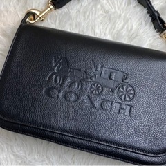 【新品・未使用】COACH レザーショルダーバッグ