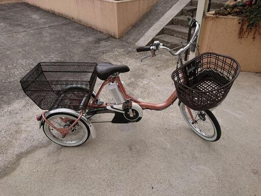 値下げ！ ブリヂストン 電動アシスト 三輪自転車 ３輪自転車  本年２月購入 ほぼ新品 手渡のみ 岐阜羽島