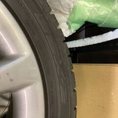 スカイライン 34 GT ターボ 純正？ アルミホイール 4本 スタッドレス付き 225/45R17