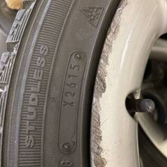 スカイライン 34 GT ターボ 純正？ アルミホイール 4本 スタッドレス付き 225/45R17