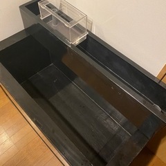1200×600×600 4面ブラック FRP水槽 セット 引取り限定