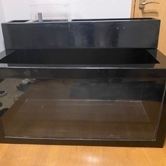 1200×600×600 4面ブラック FRP水槽 セット 引取り限定