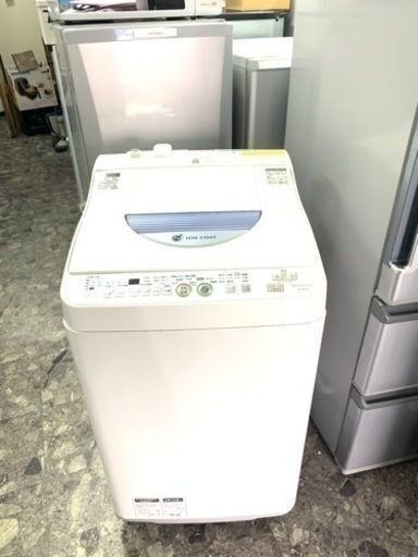 配送可能　シャープ SHARP ES-TG55L-A [たて型洗濯乾燥機（5.5kg） ブルー系]