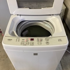 AQUA 6．0kg全自動洗濯機 keyword キーワードホワ...