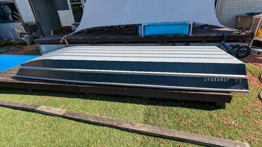 アルミボート ジョンボート フルセット デッキ エレキ2基 バッテリー