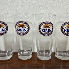 【8月中】KIRIN ビールグラス4つセット