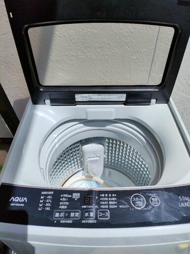 【中古品】洗濯機　アクア AQW-G50JJ　5kg