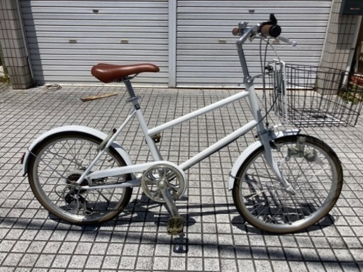 ミニベロ】20インチ 外装6段変速 チェーン、サドル新品❗️若林自転車