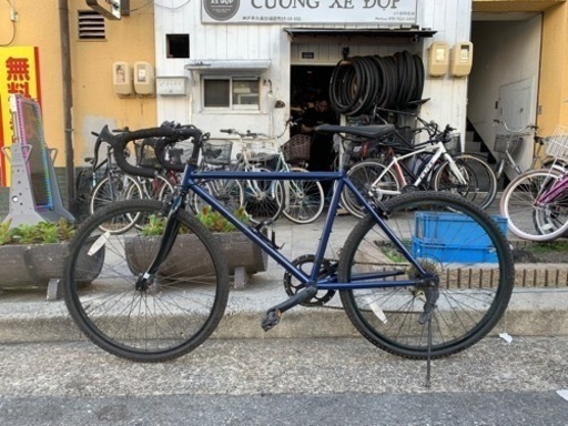 　美品　ロードバイク　２６インチ　6変速　青　配達可能