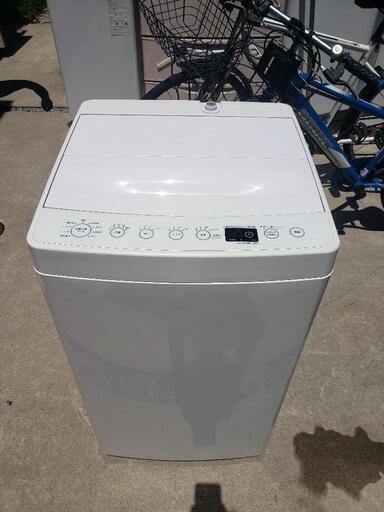 ☆美品☆ 2020年製 Haier TAGlabel by amadana 4.5kg ハイアール 全自動洗濯機 AT-WM45B ホワイト