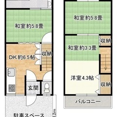 ⭐️⭐️⭐️手数料無し！駐車場付き戸建て賃貸DIY可能ペット相談...