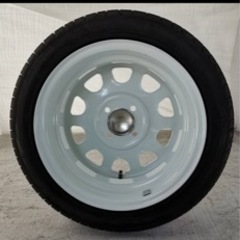 タイヤホイール４本セット　デイトナホワイトホイールです　無キズ　バリ山