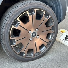！！条件付き値下げ！！１ヶ月しか履いてないタイヤブロンズホイール4本