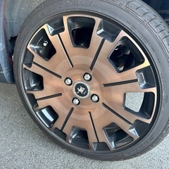 ！！条件付き値下げ！！１ヶ月しか履いてないタイヤブロンズホイール4本