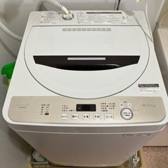 SHARP 全自動電気洗濯機　ES-GE6D-T 2020年製